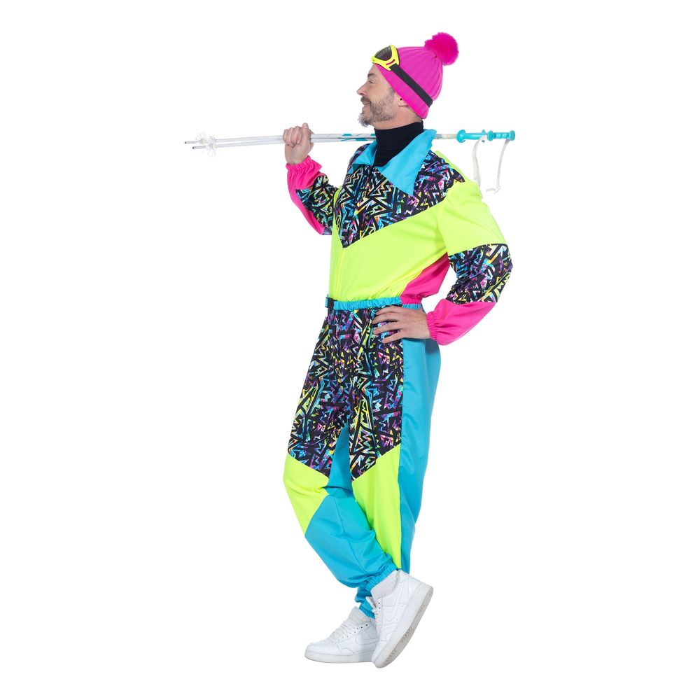 80'er Neon Skidragts Kostume