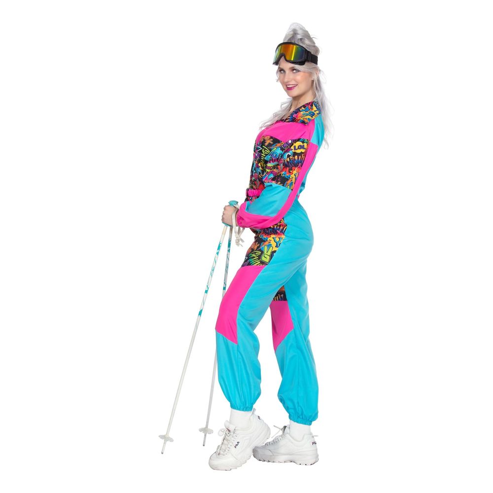 80-tals Retro Skidoverall Maskeraddräkt