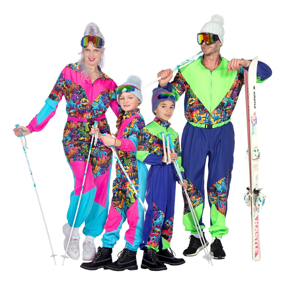 80-tals Retro Skidoverall Maskeraddräkt