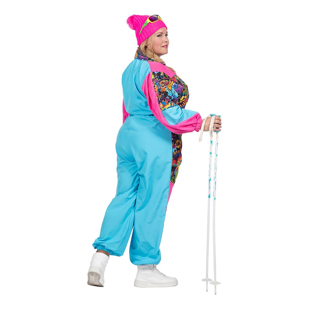 80-tals Retro Skidoverall Maskeraddräkt