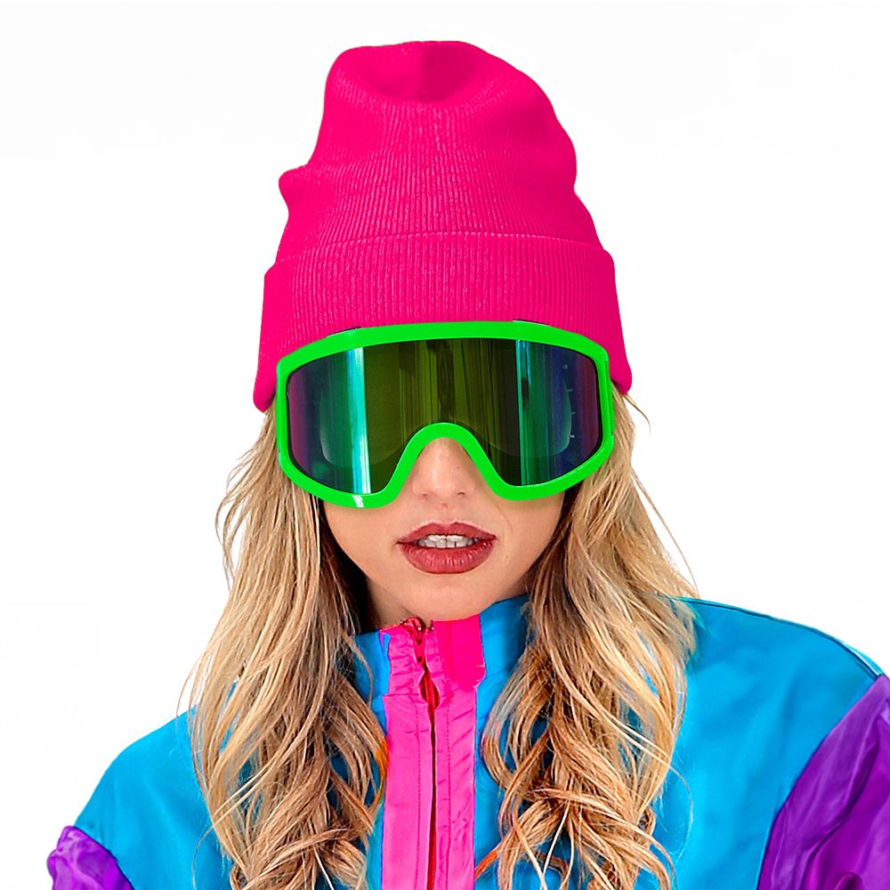80'er Skibriller Neongrøn