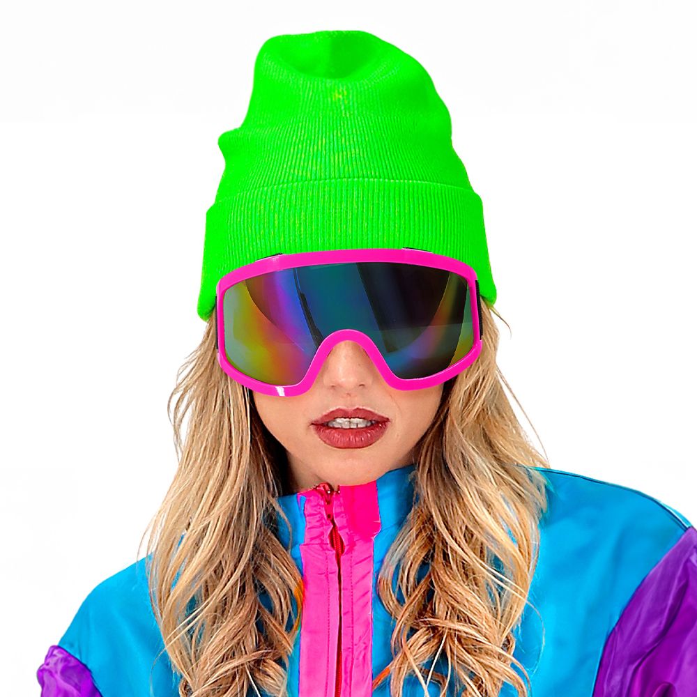 80'er Skibriller Neonpink