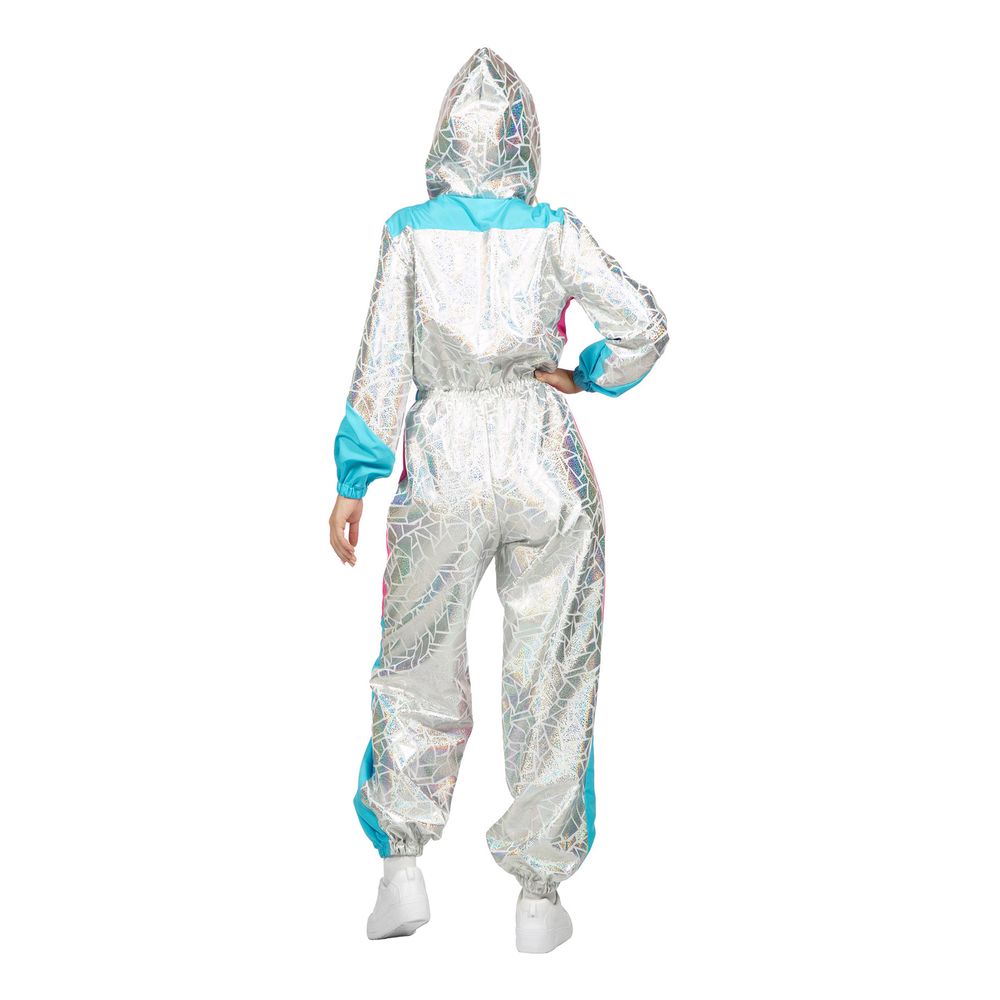 80'er Skioverall Sølv Kostume