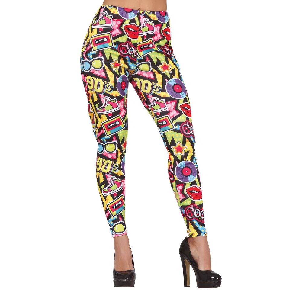 90-luvun Leggingsit Kuvioidut
