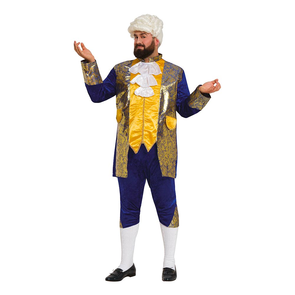 Aatelismies Plus-size Naamiaisasu