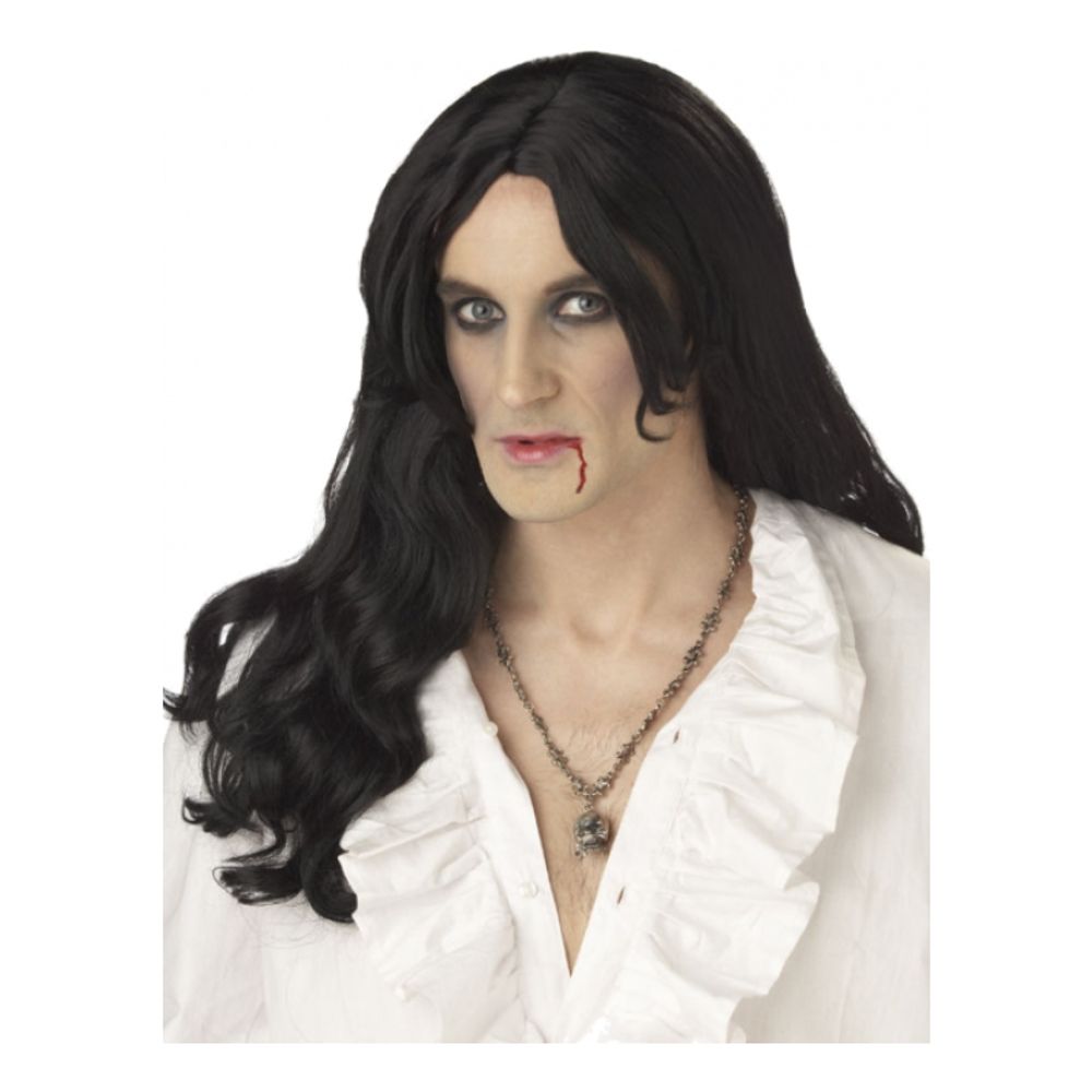 Greve Dracula Svart Peruk