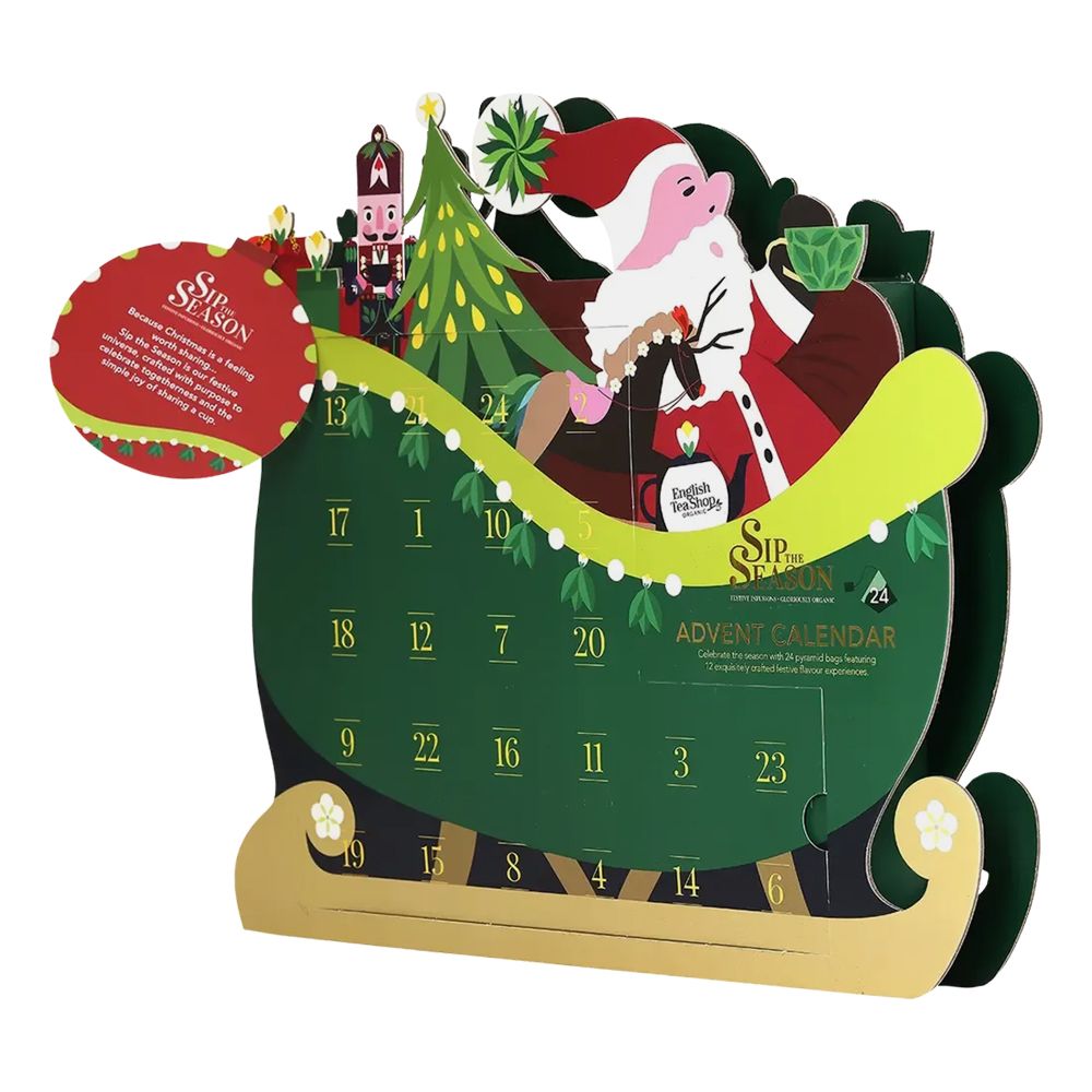 Joulukalenteri English Tea Shop Santa Sleigh