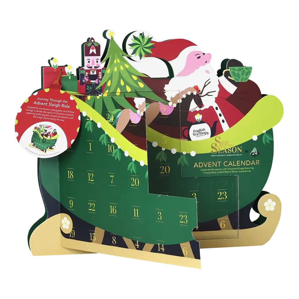 Joulukalenteri English Tea Shop Santa Sleigh