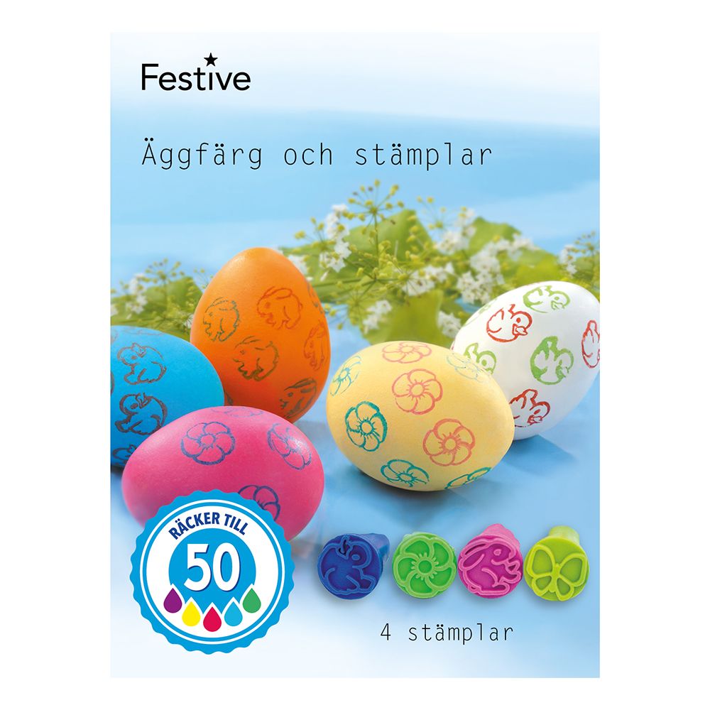 Eggfarge med Stempler