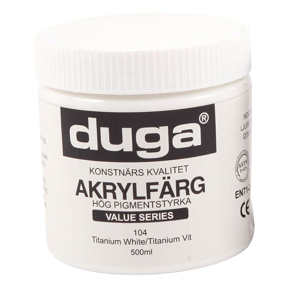 Duga Akrylmaling Hvit
