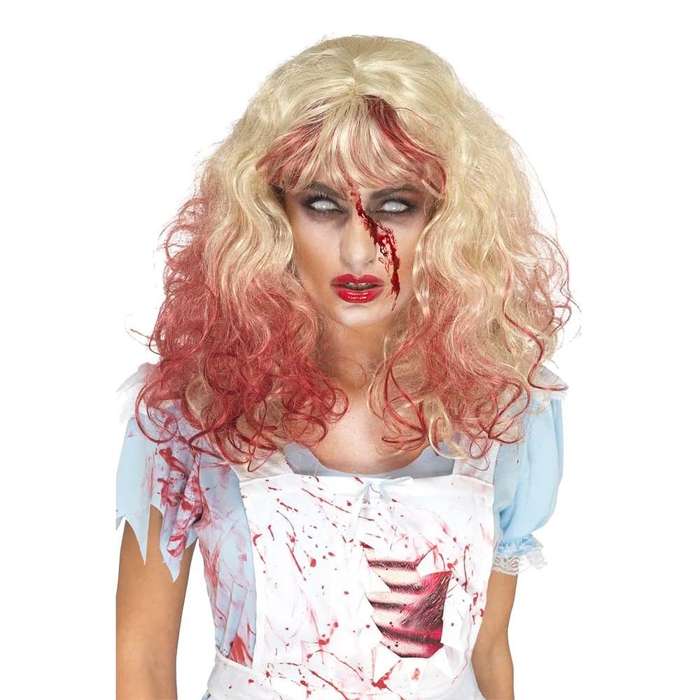 Alice Zombie Blodig Peruk