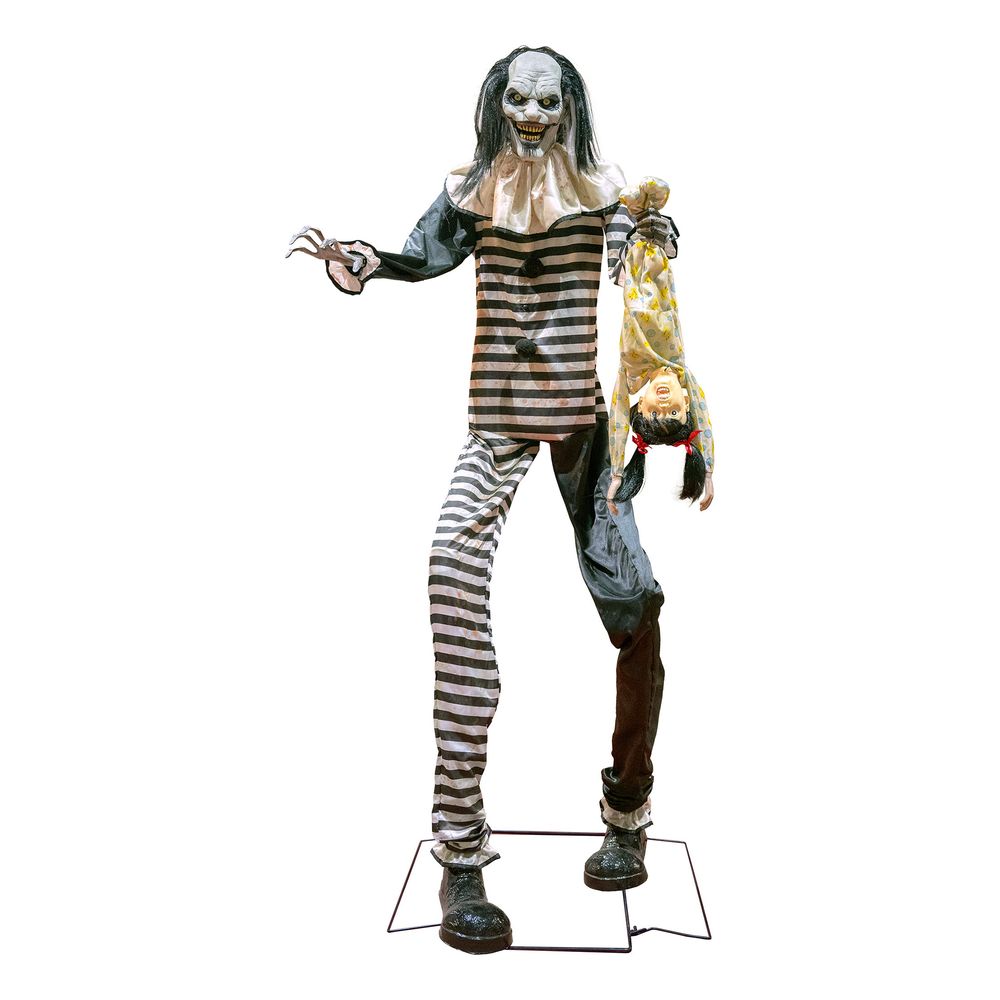 Animeret Zombie Klovn med Lyd & Lys Prop
