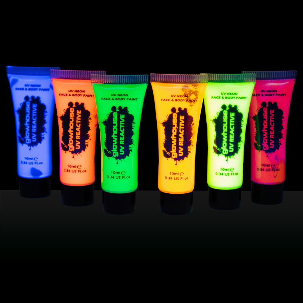 Ansikts- og kroppsmaling UV Neon