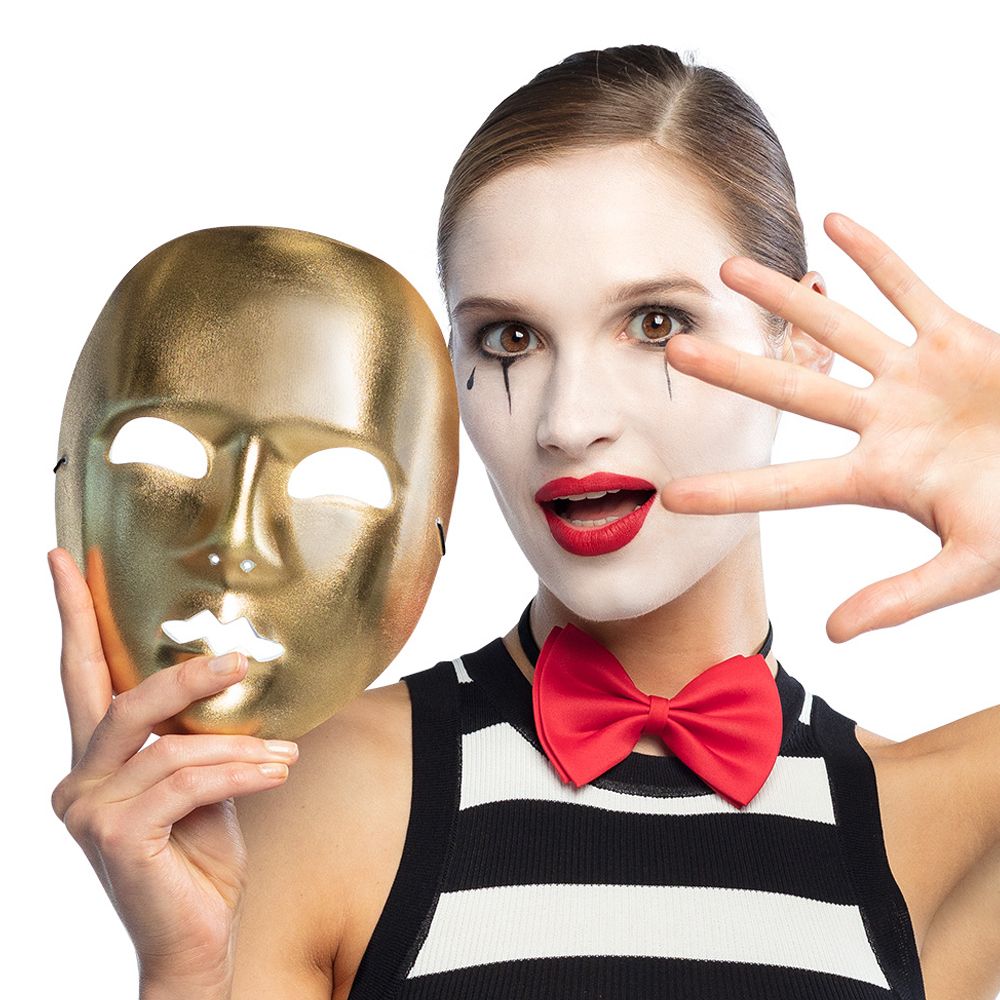 Maske Mimer Guld
