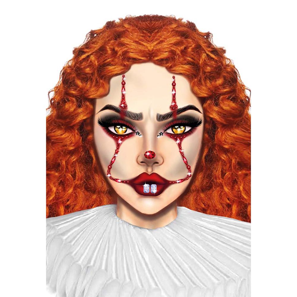 Ansiktssmycken Clown Face