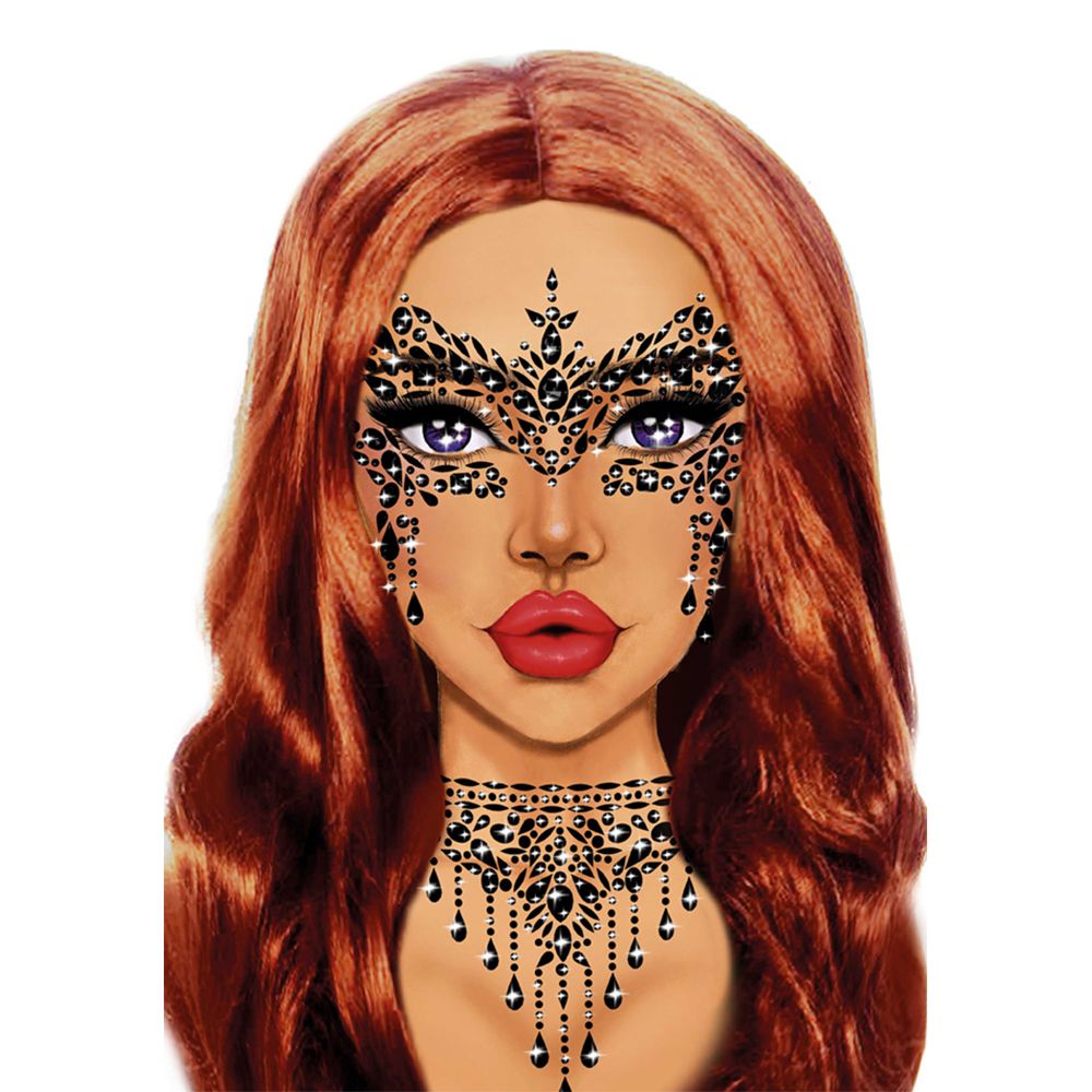 Ansiktssmycken Masquerade Svart