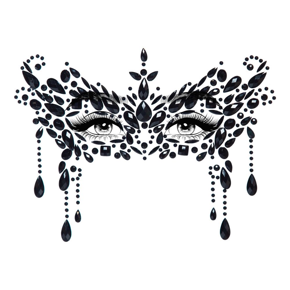 Ansiktssmycken Masquerade Svart