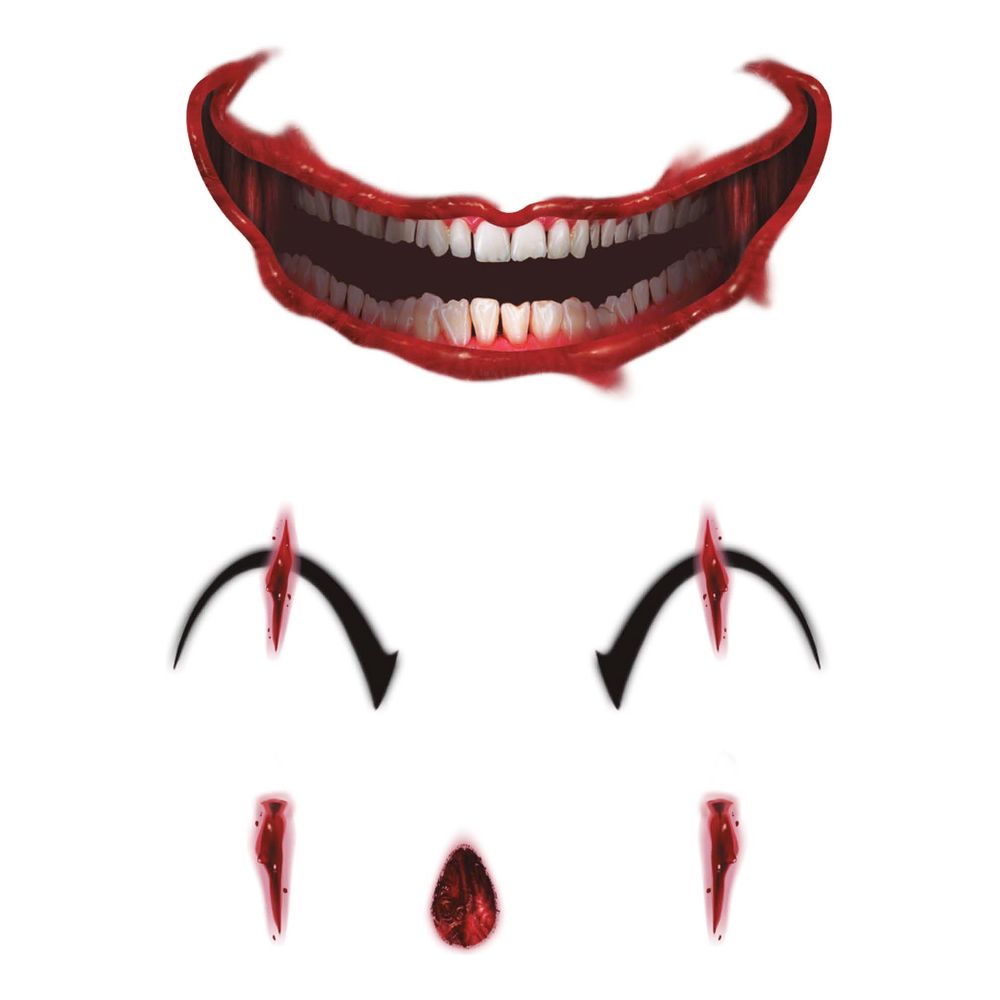 Ansigtstatoveringer Creepy Clown