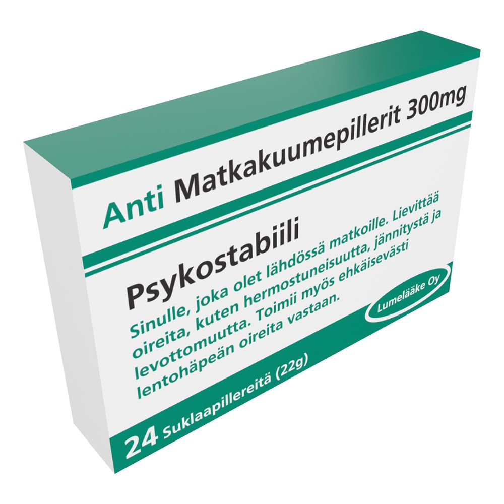 Anti Matkakuumepillerit Suklaa