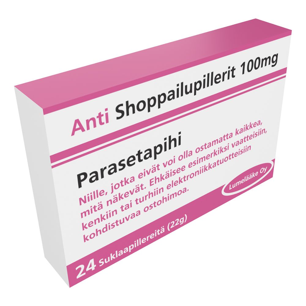 Anti Shoppailupillerit Suklaa