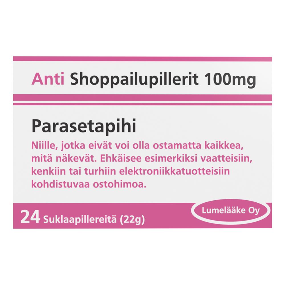 Anti Shoppailupillerit Suklaa