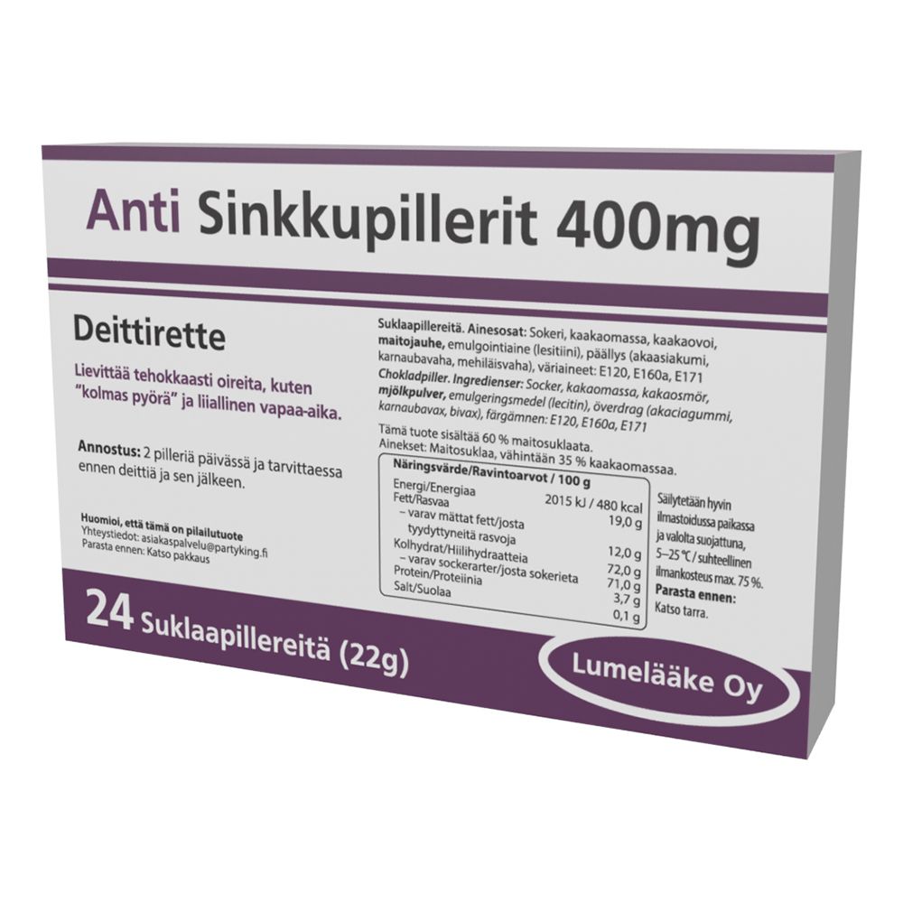 Anti Sinkkupillerit Suklaa