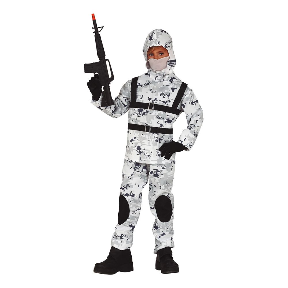 Arktisk Militär Barn Maskeraddräkt