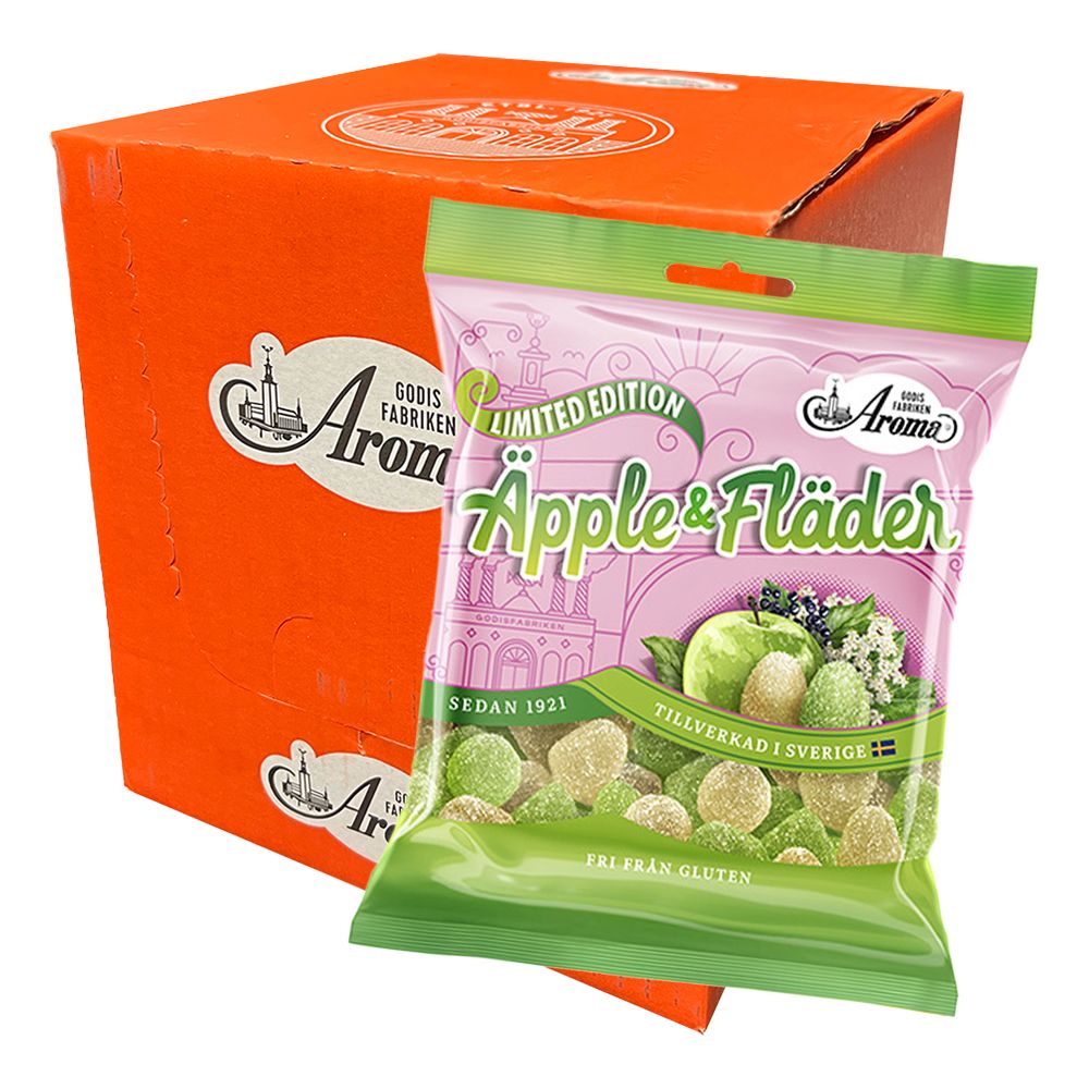 Aroma Äpple/Fläder Geléhallon Storpack