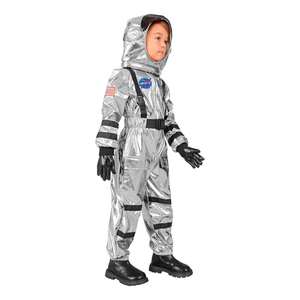 Astronaut Silver Metallic Barn Kostyme