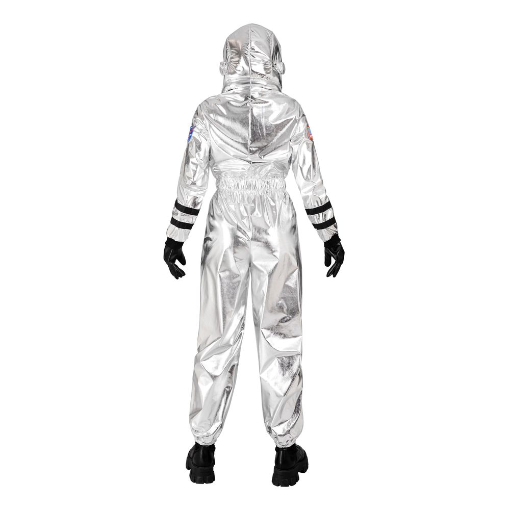 Astronaut Silver Metallic Dame Kostyme