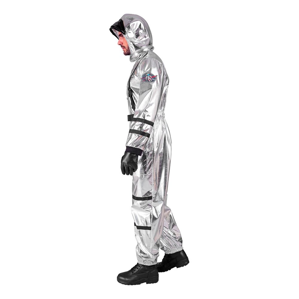 Astronaut Silver Metallic Herre Kostyme
