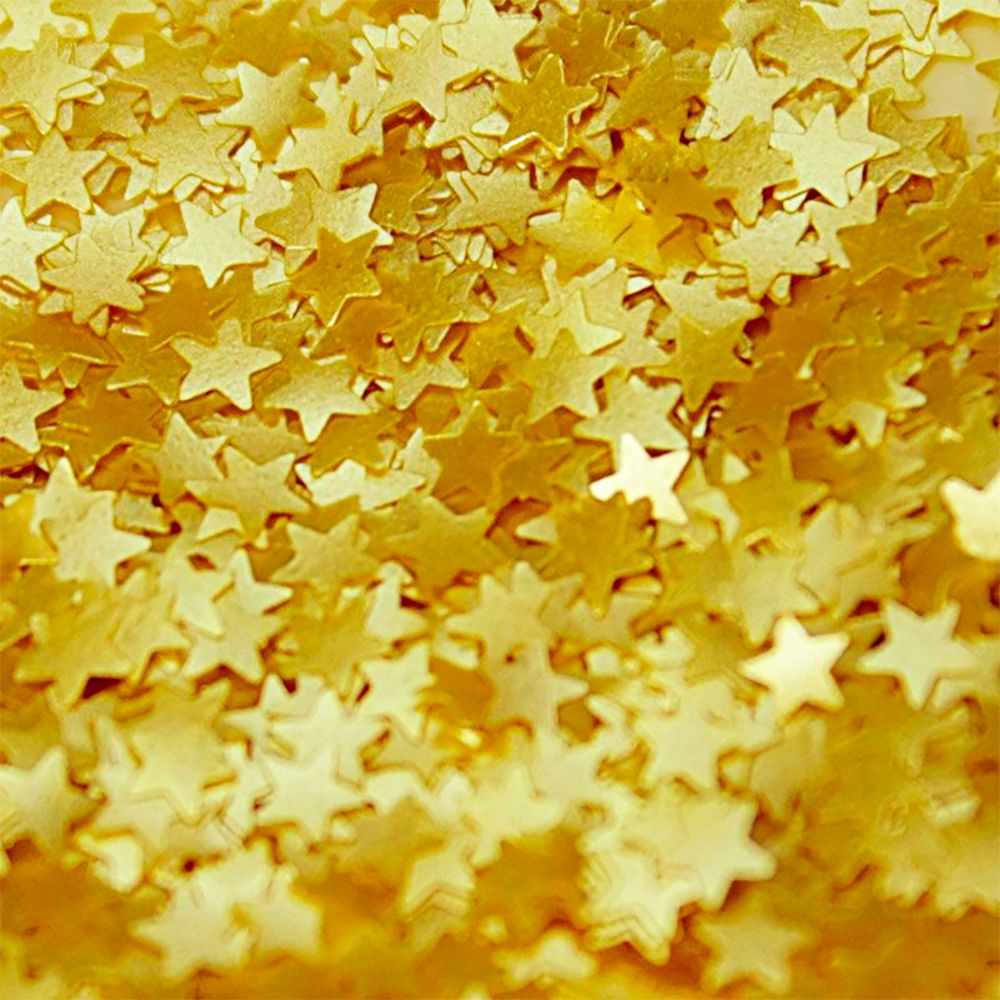 Ätbara Konfettistjärnor Guld
