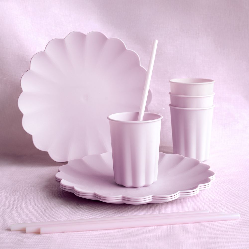 Genanvendelige Sugerør Violet