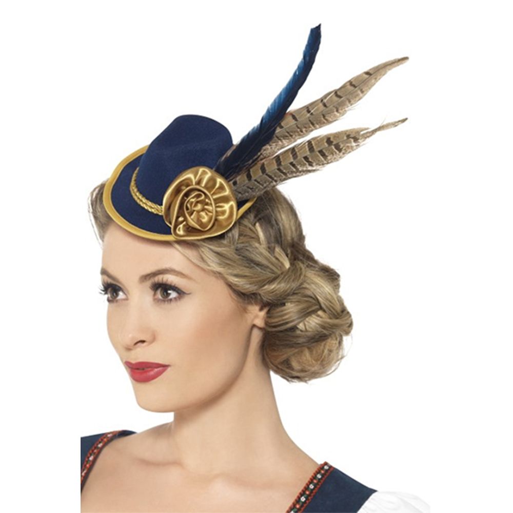 Autententtinen Baijerin Oktoberfest Minihattu Sininen