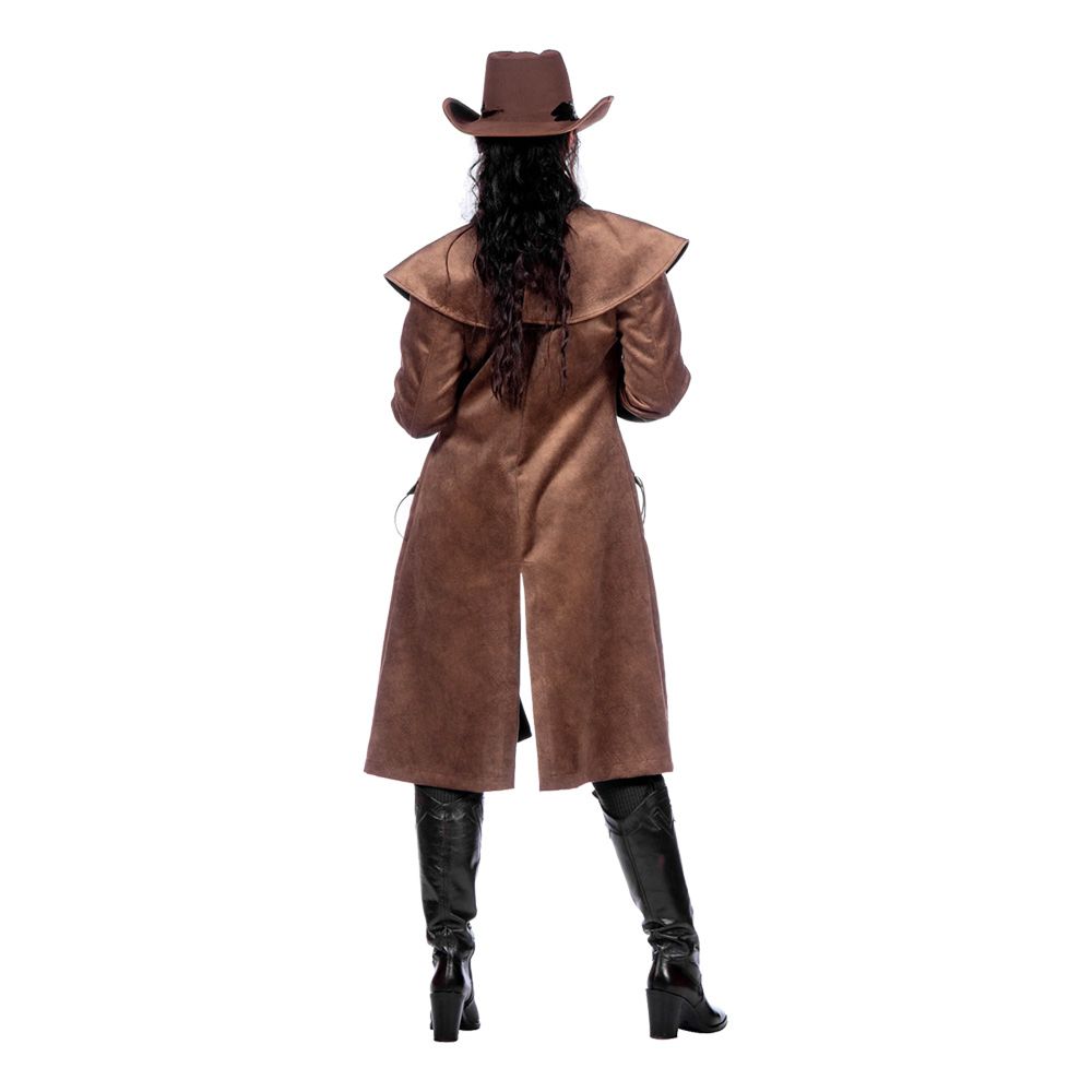 Autentisk Western Frakke Dame Brun