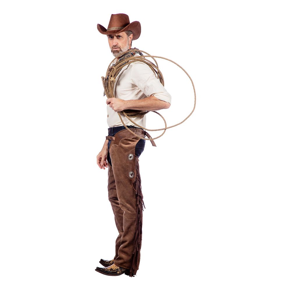 Autentiske Western Chaps Herre Brune