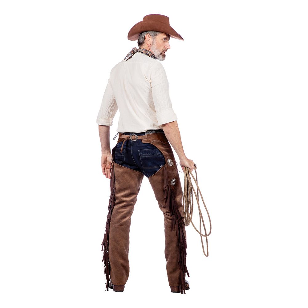 Autentiske Western Chaps Herre Brune