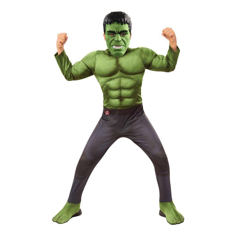 Avengers 4 Hulken Deluxe Barn Kostyme