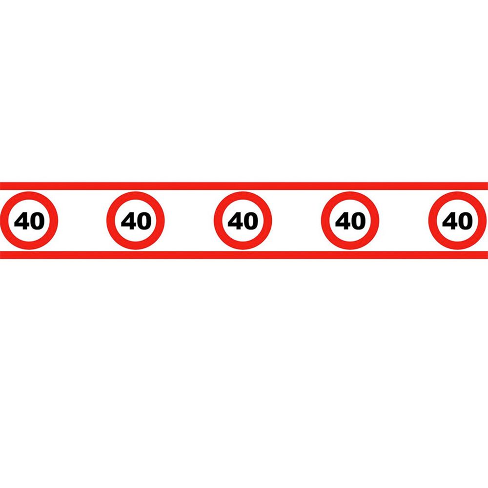 Juhlateippi Liikennemerkki 40