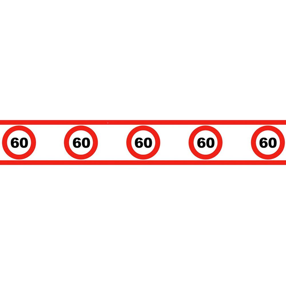 Partytape Trafikkskilt 60