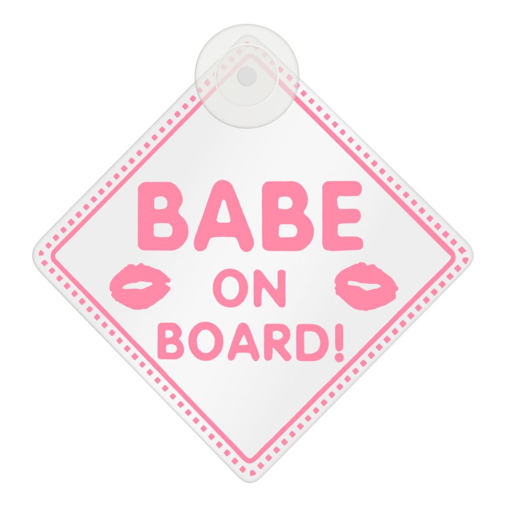 Bilskilt Babe On Board