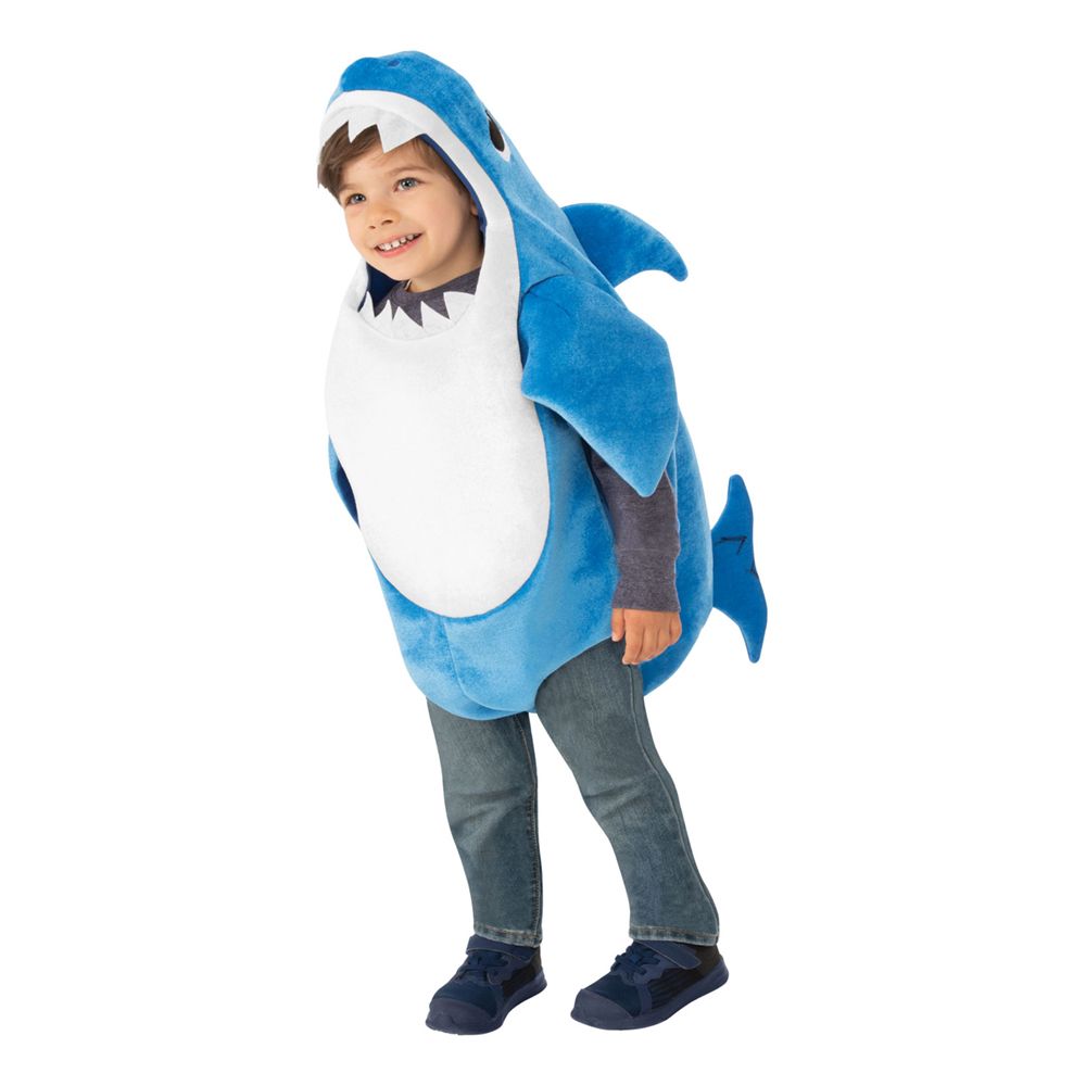 Baby Shark Blå Barn Kostyme