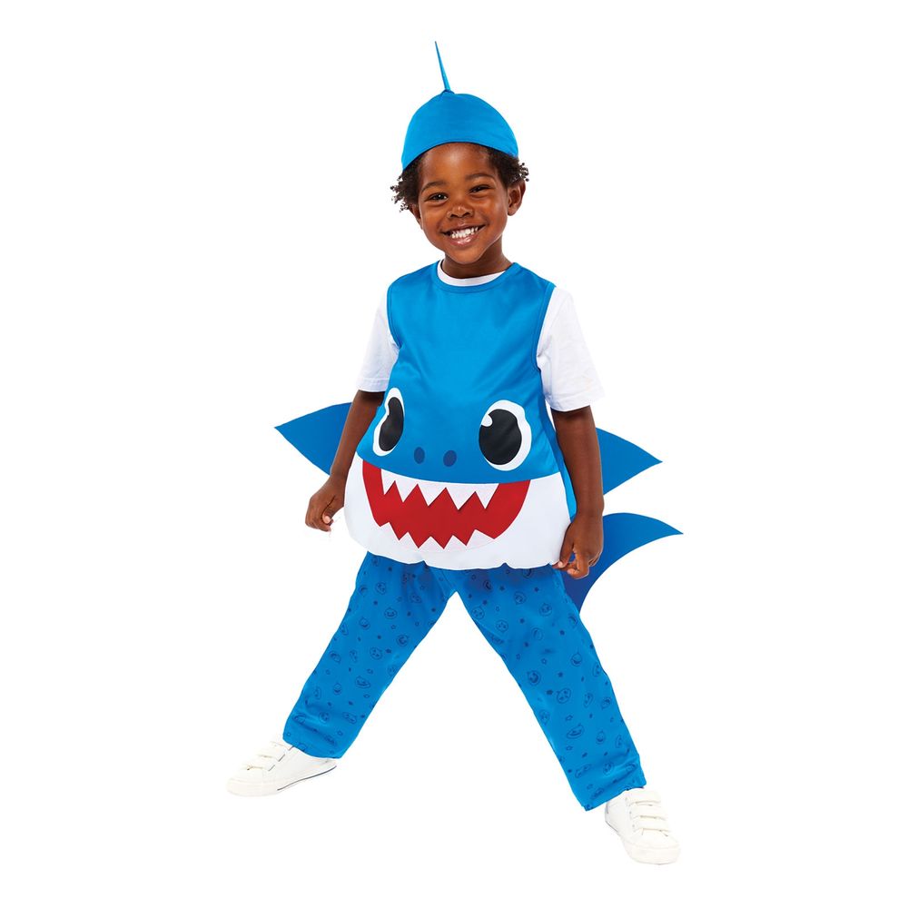 Baby Shark Blå Barn Maskeraddräkt