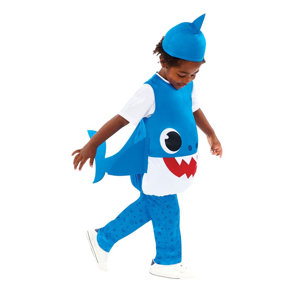 Baby Shark Blå Barn Maskeraddräkt