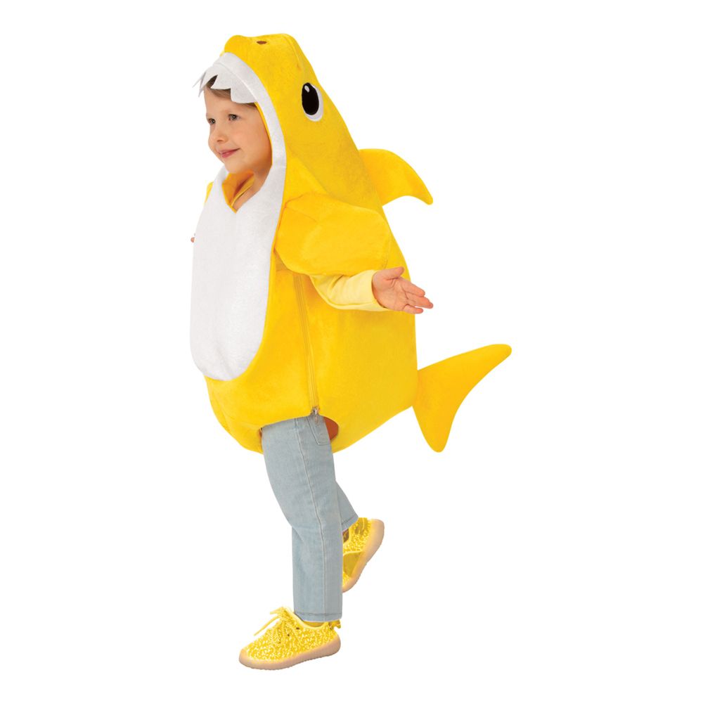 Baby Shark Gul Børnekostume