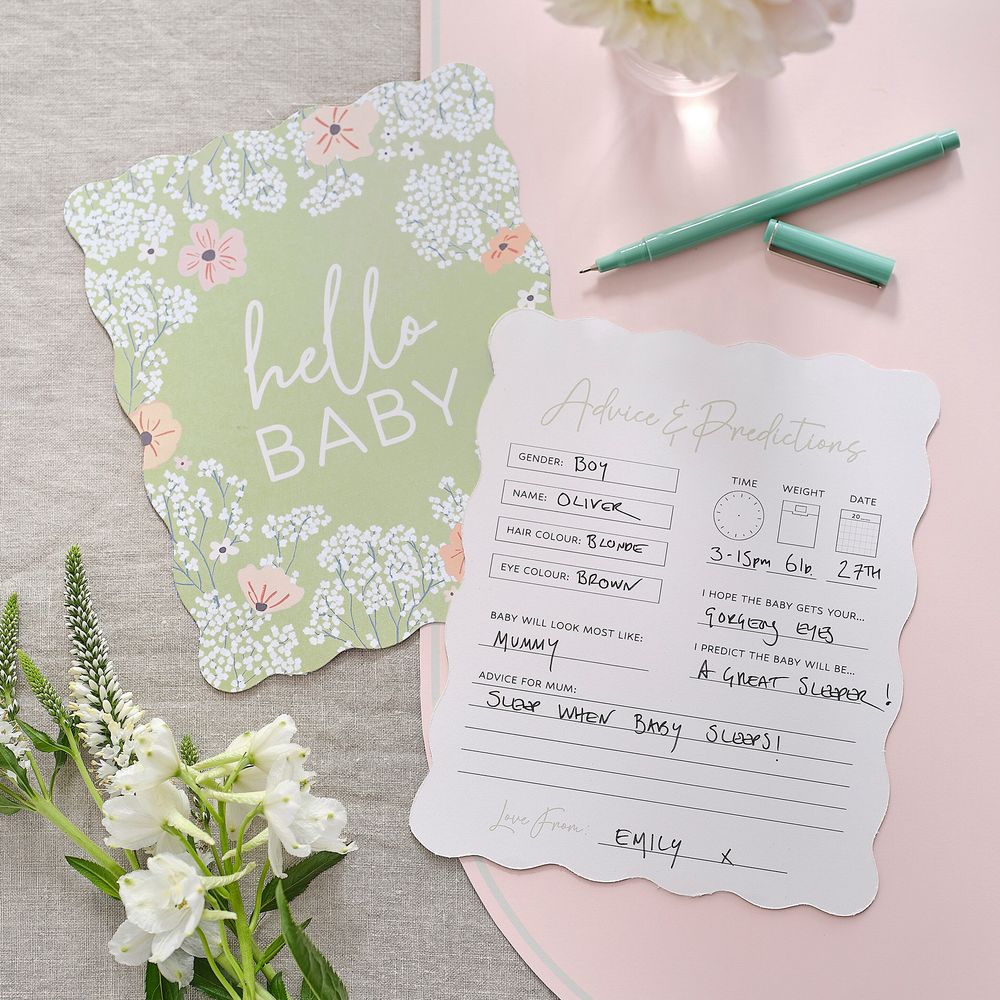 Baby Shower Kort Advice & Predictions