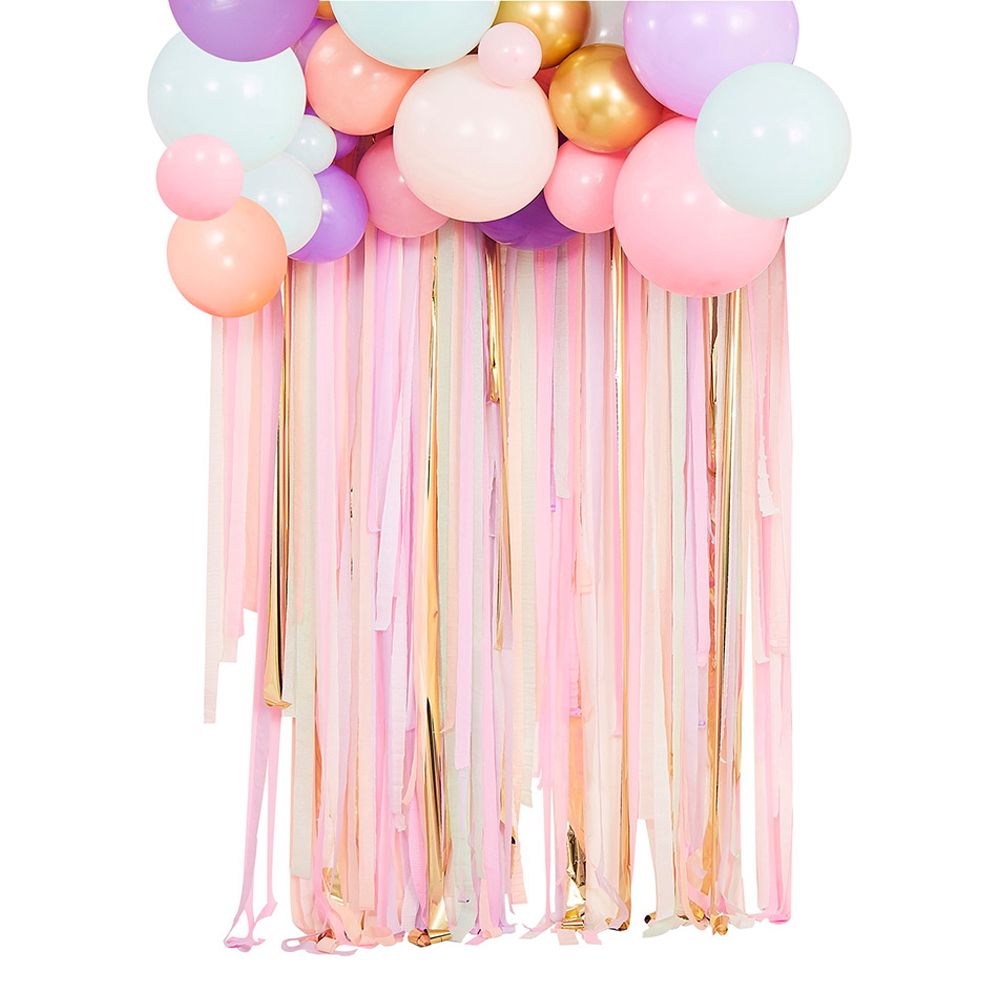 Backdrop Ballonger med Streamers