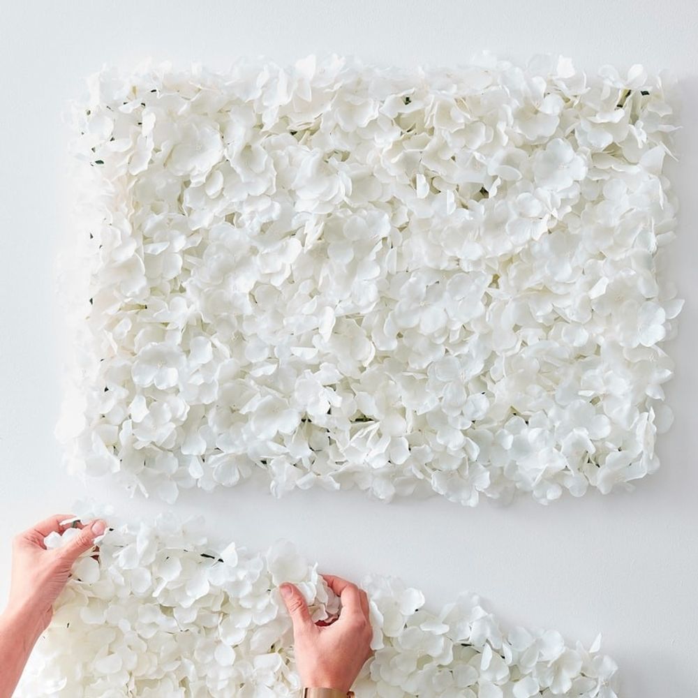Backdrop Bröllop Vita blommor