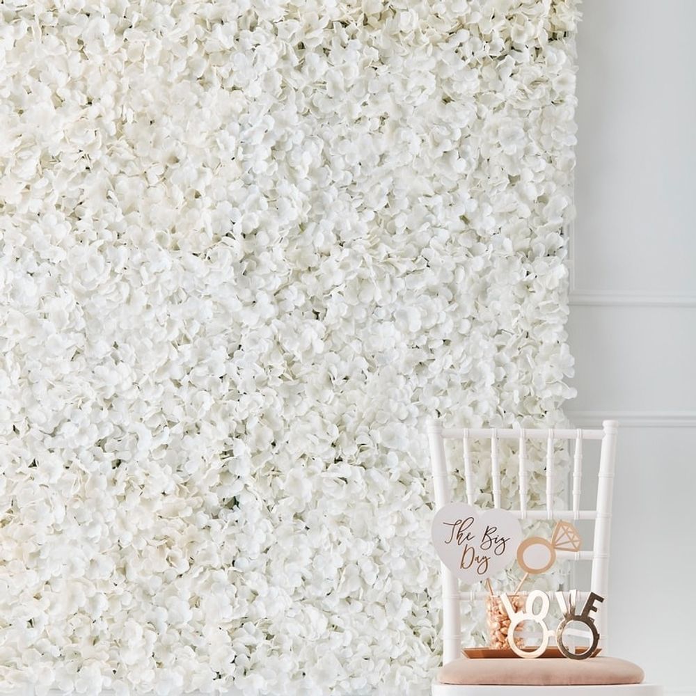 Backdrop Bröllop Vita blommor