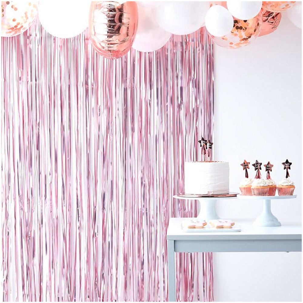 Backdrop Draperi Rosa